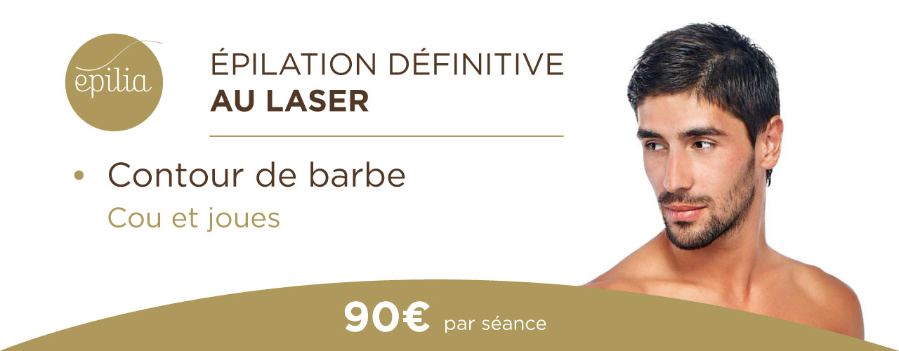 Épilation définitive au laser contour de barbe Le Bizet
